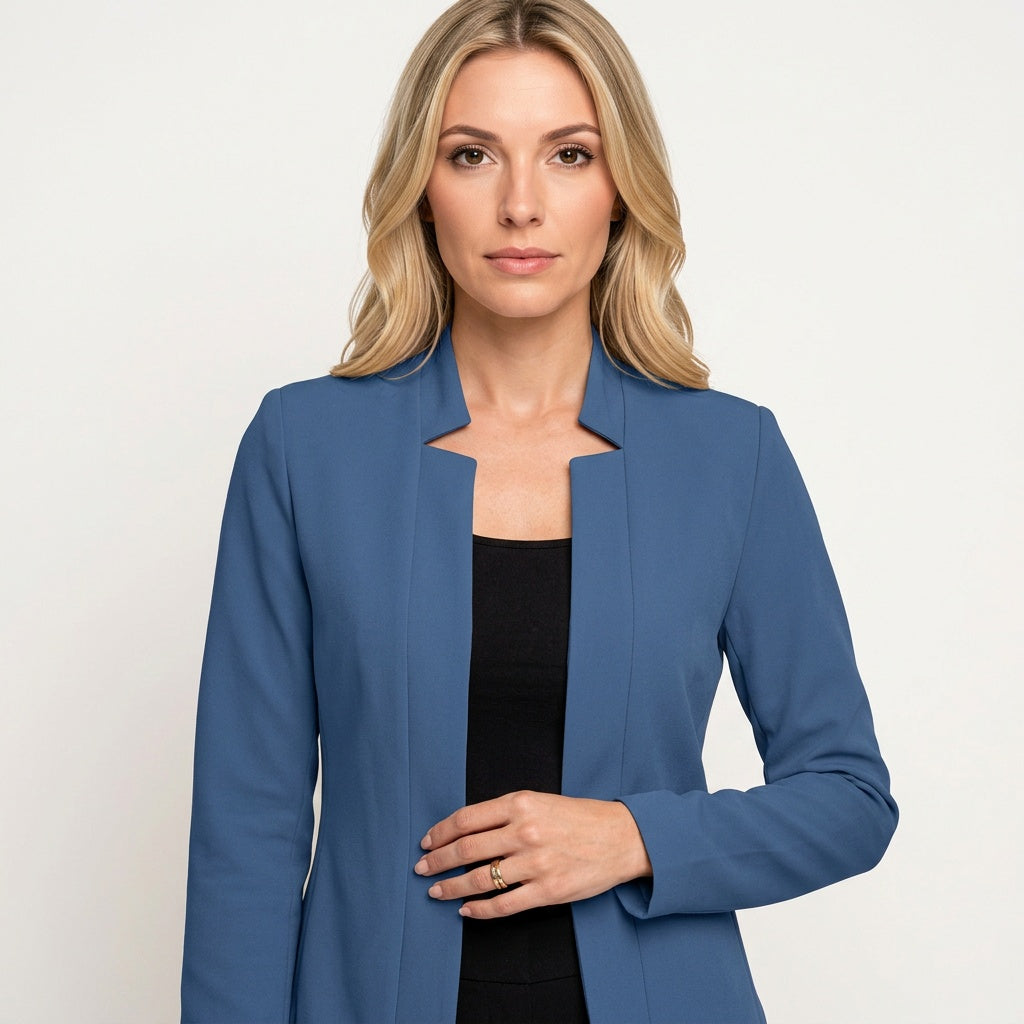 Getailleerde Blazer met Open Voorkant