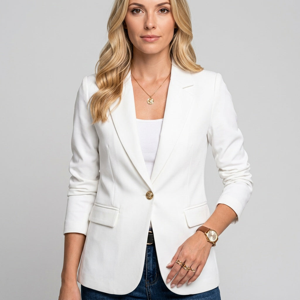 Elegante Blazer met Moderne Pasvorm voor Stijlvolle Look