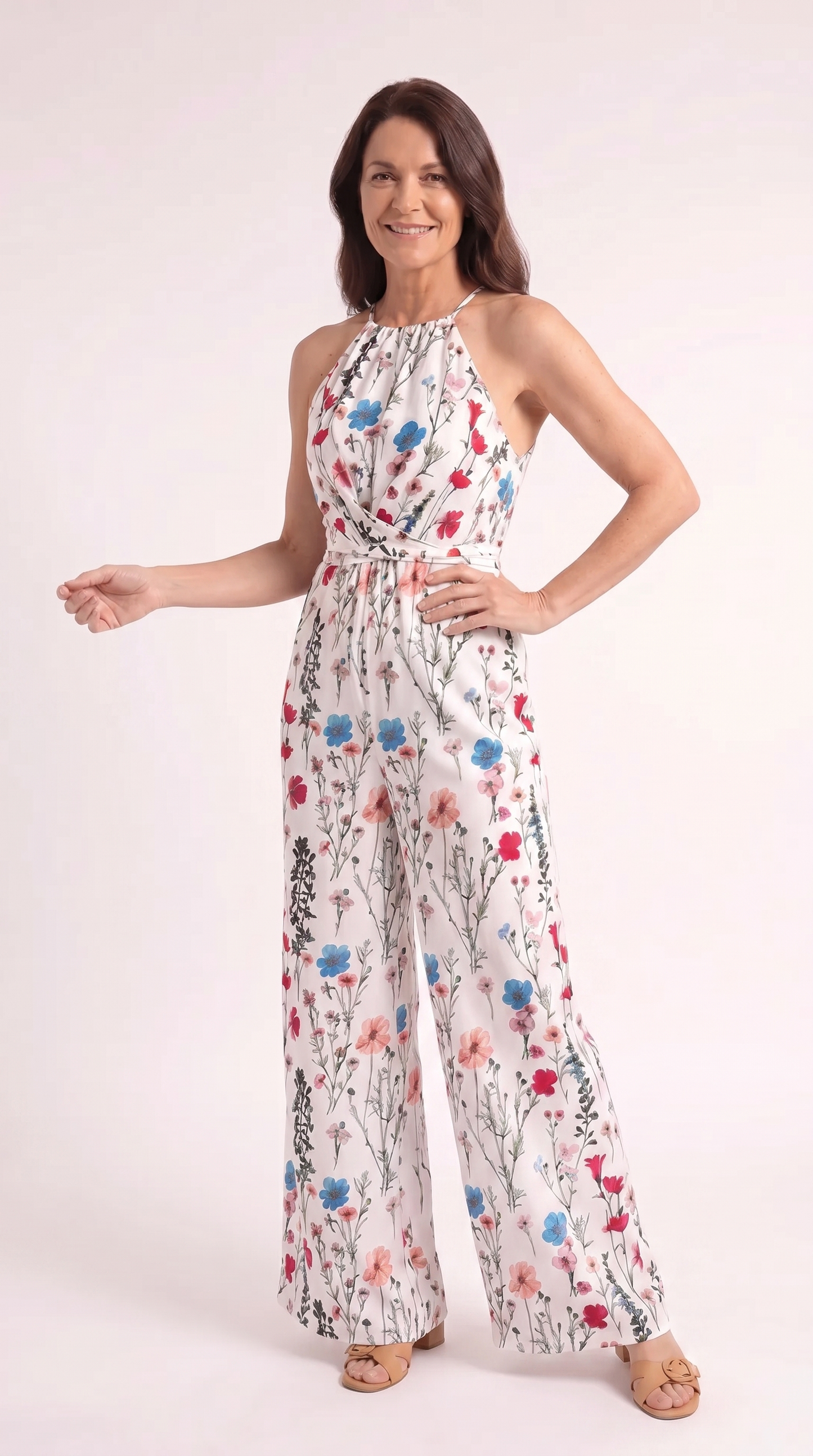 Sanne – Elegante Bloemen Jumpsuit