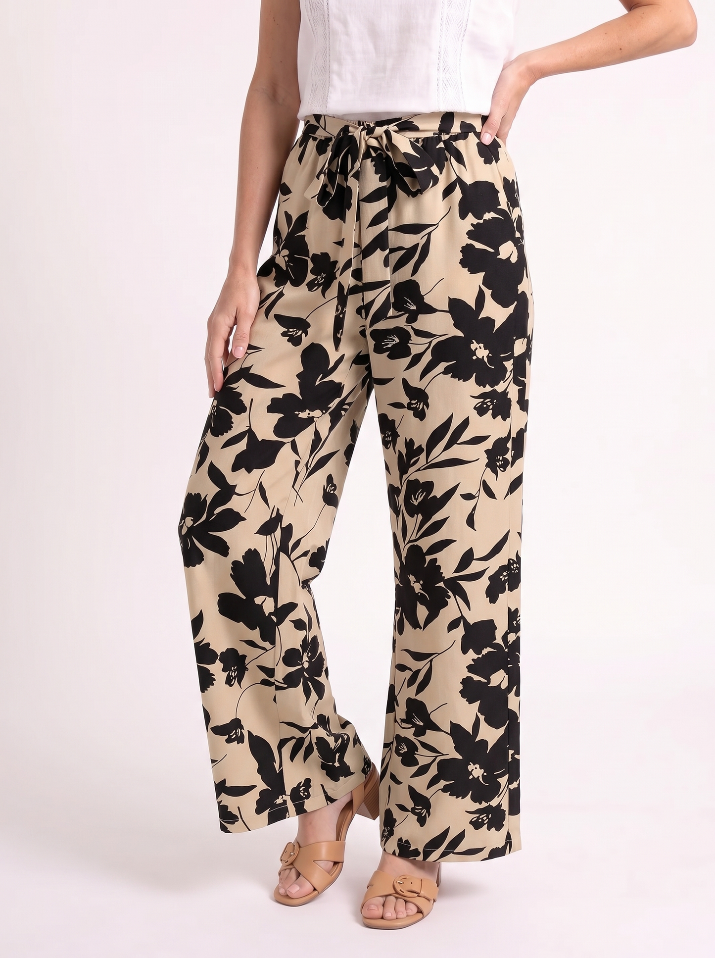 Fleur – Bloemen Wide Leg Broek