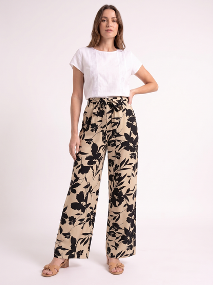 Fleur – Bloemen Wide Leg Broek