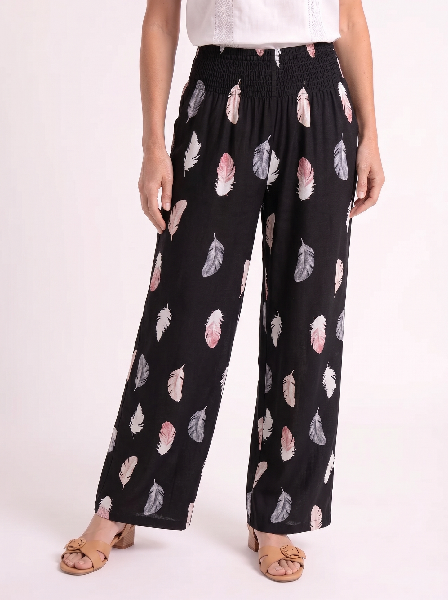 Féline – Luchtige Verenprint Broek