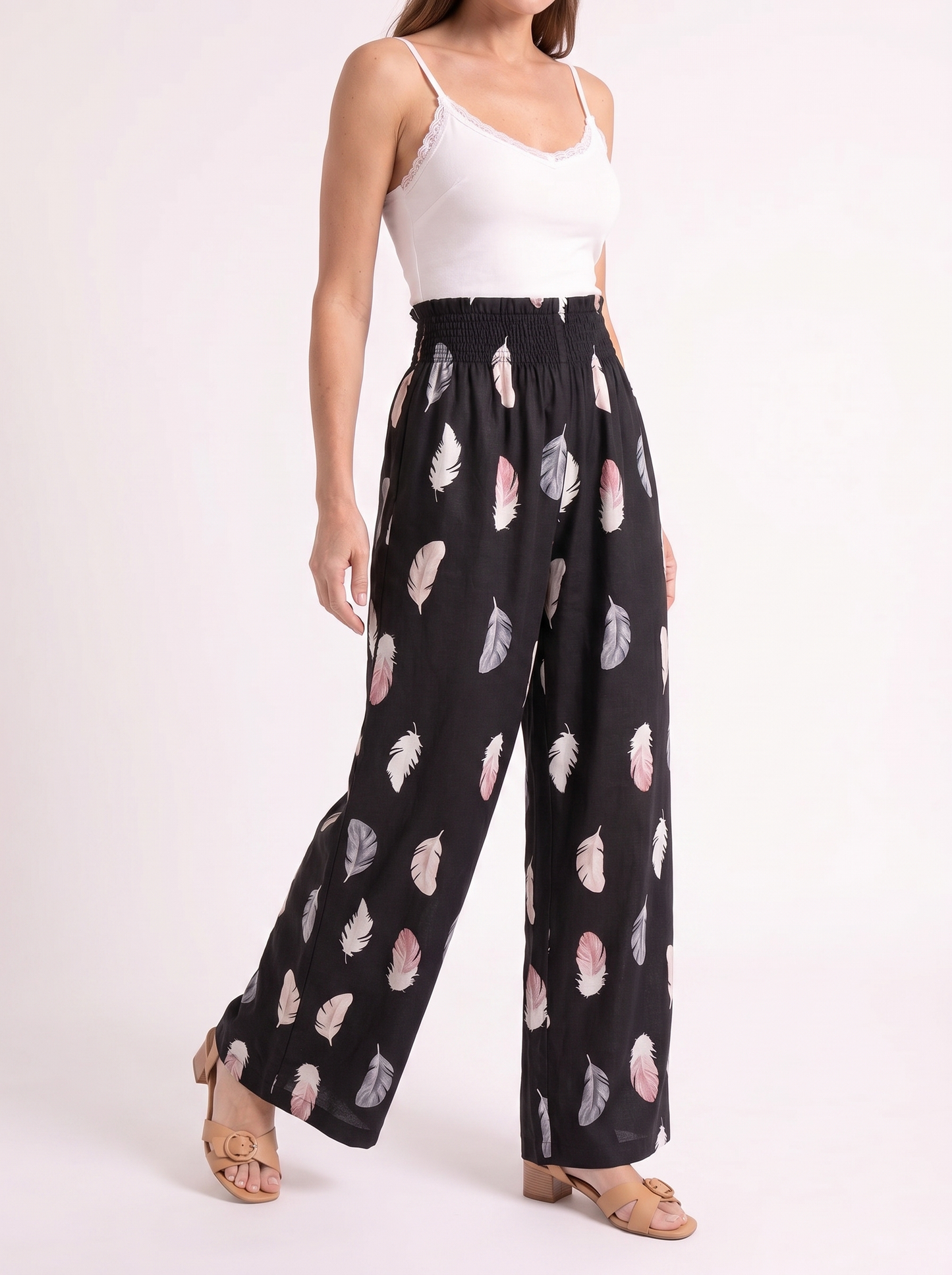 Féline – Luchtige Verenprint Broek