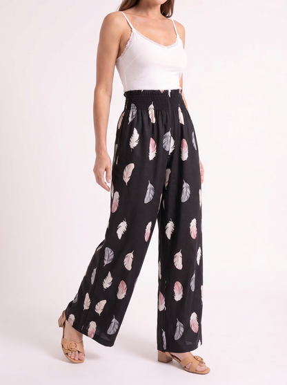 Féline – Luchtige Verenprint Broek