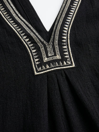 Amira – Bohemien Geborduurde Jumpsuit