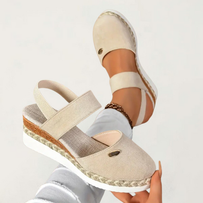 Harriet orthopedische sandalen in beige kleur