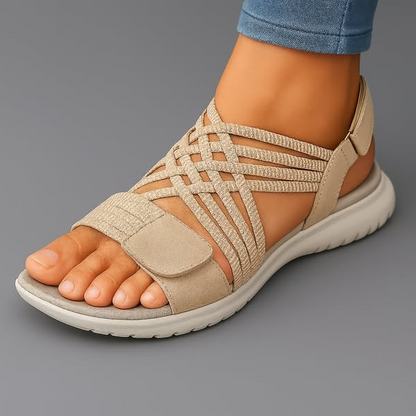 Levila orthopedische sandalen in verschillende kleuren, gestapeld