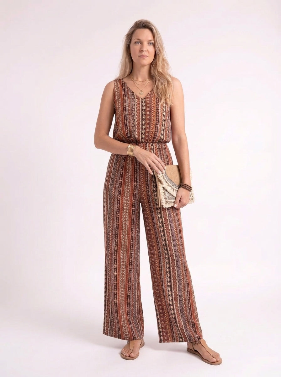 Saar – Bohemian Bedrukte Jumpsuit