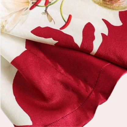Bloemenprint Top met Korte Mouwen