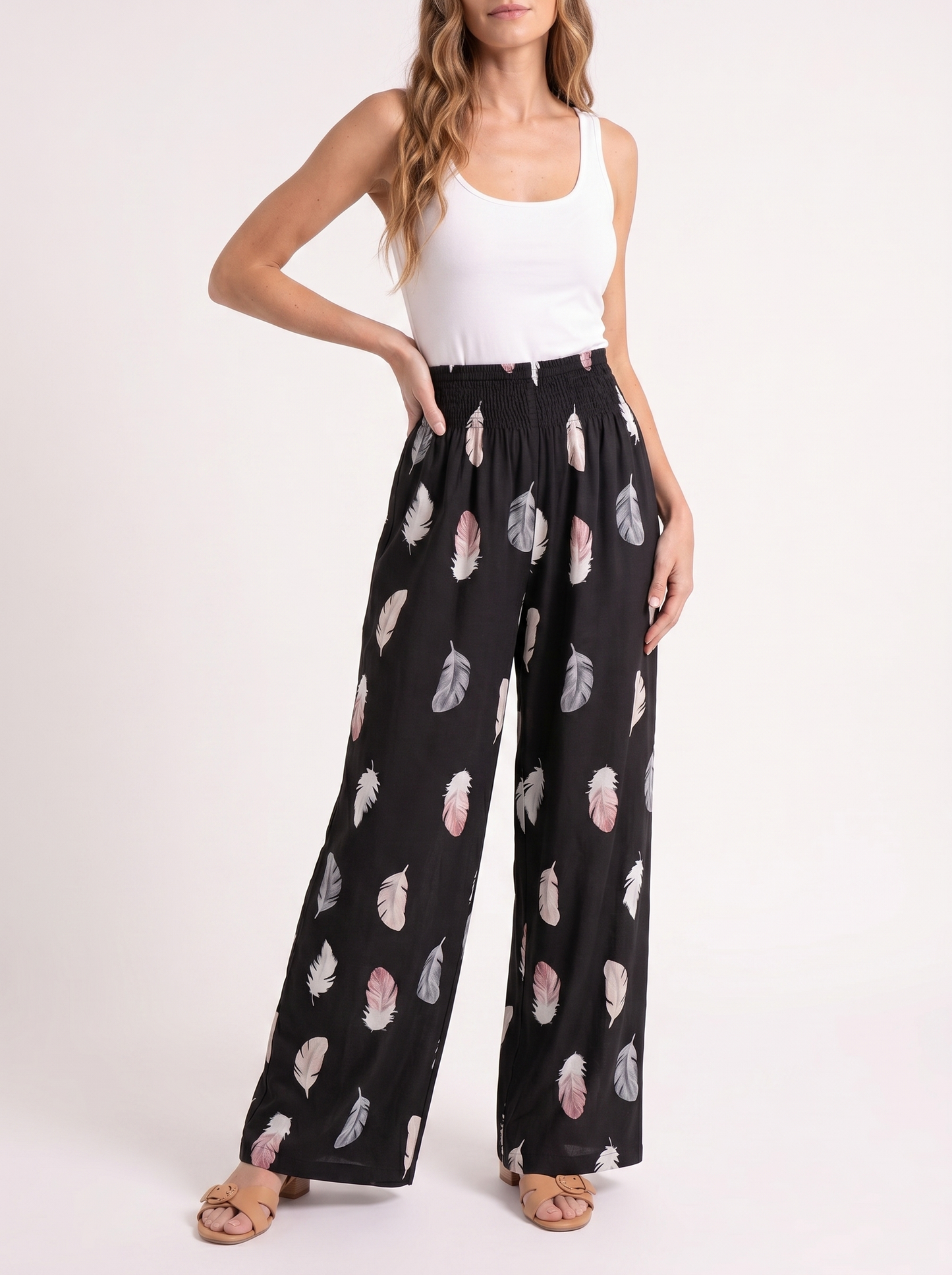 Féline – Luchtige Verenprint Broek