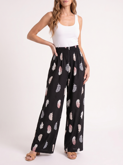 Féline – Luchtige Verenprint Broek