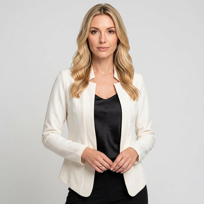 Getailleerde Blazer met Open Voorkant