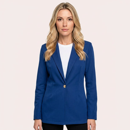 Getailleerde Blazer met Enkele Knoopsluiting