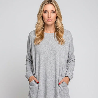 Oversized Tuniek met Lange Mouwen en Comfortabele Pasvorm
