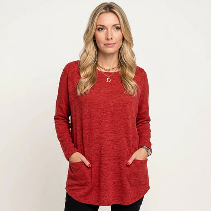 Oversized Tuniek met Lange Mouwen en Comfortabele Pasvorm