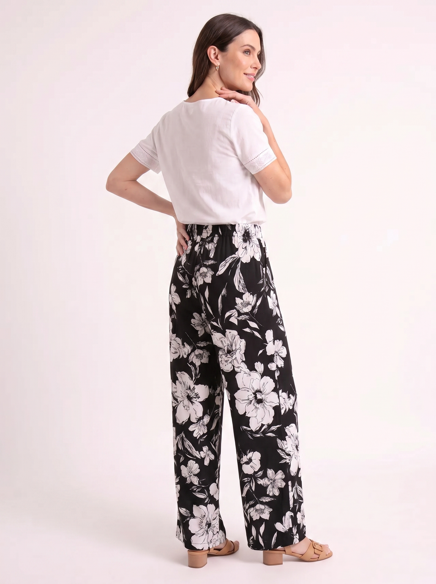Fleur – Elegante Bloemenprint Wijde Broek