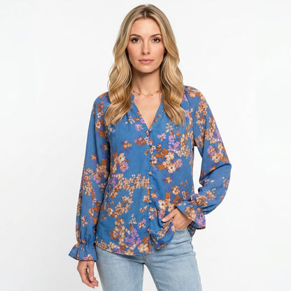 Evangeline™ Dames Blouse met Bloemenprint