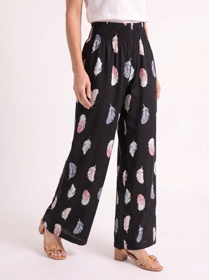 Féline – Luchtige Verenprint Broek