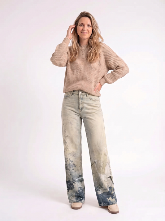 Elise – Artistieke Wide Leg Jeans