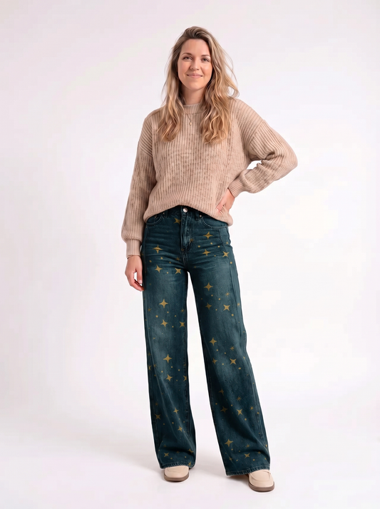 Luna – Sterrenprint Jeans