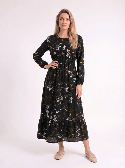 Noctéra – Luxe Print Maxi Jurk