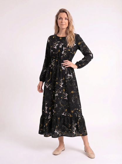 Noctéra – Luxe Print Maxi Jurk