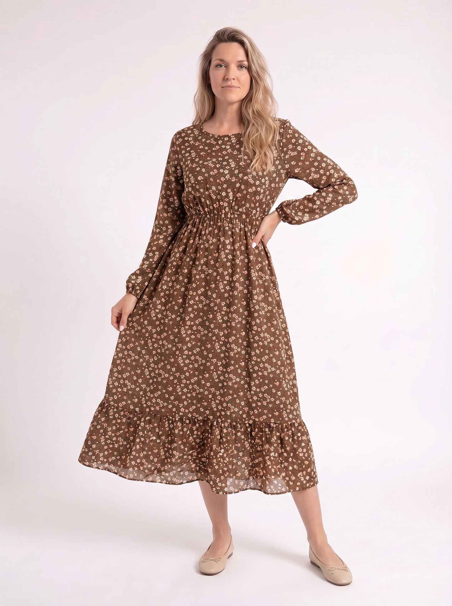 Sanne – Bloemen Maxi Jurk