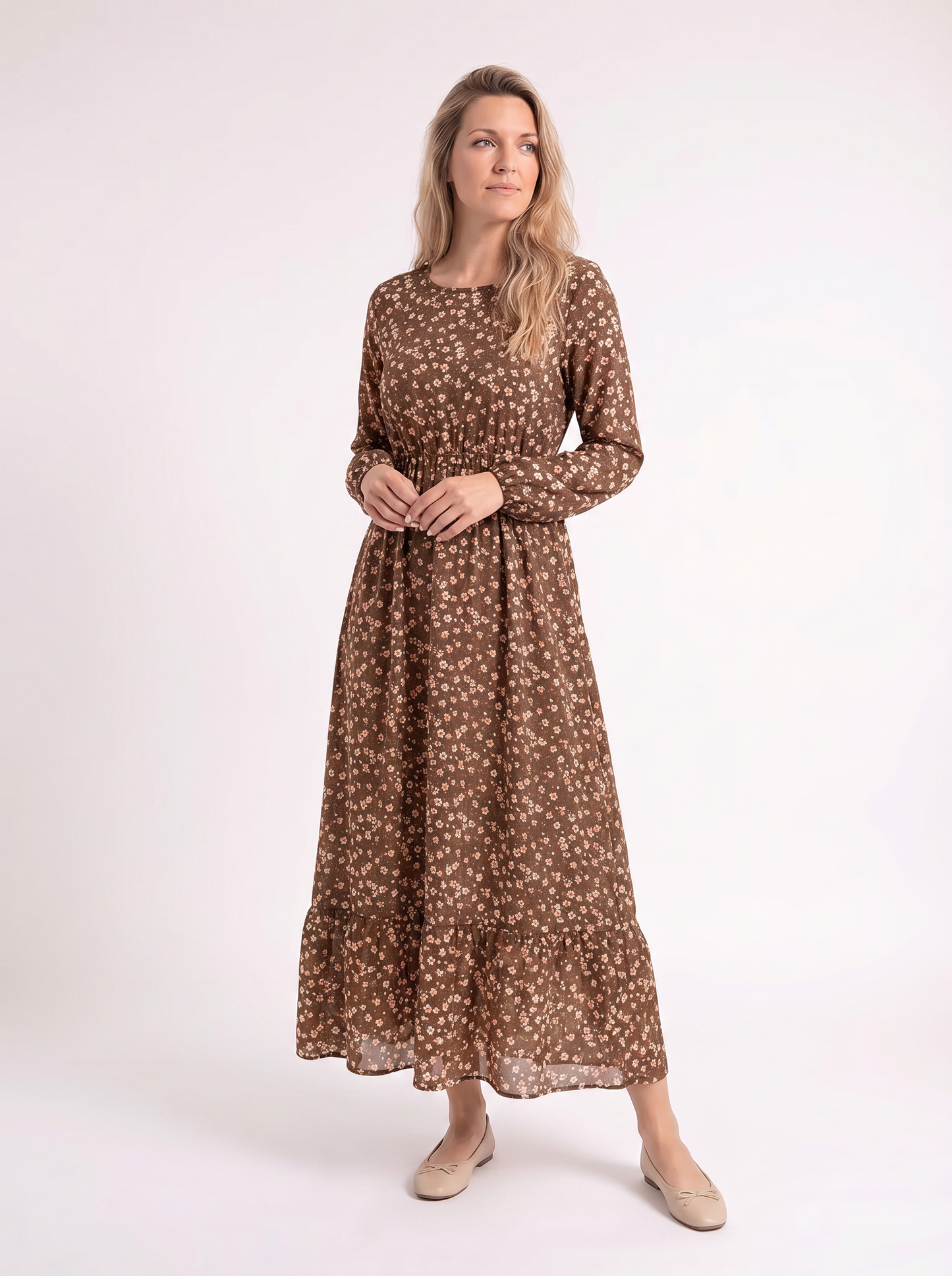 Sanne – Bloemen Maxi Jurk