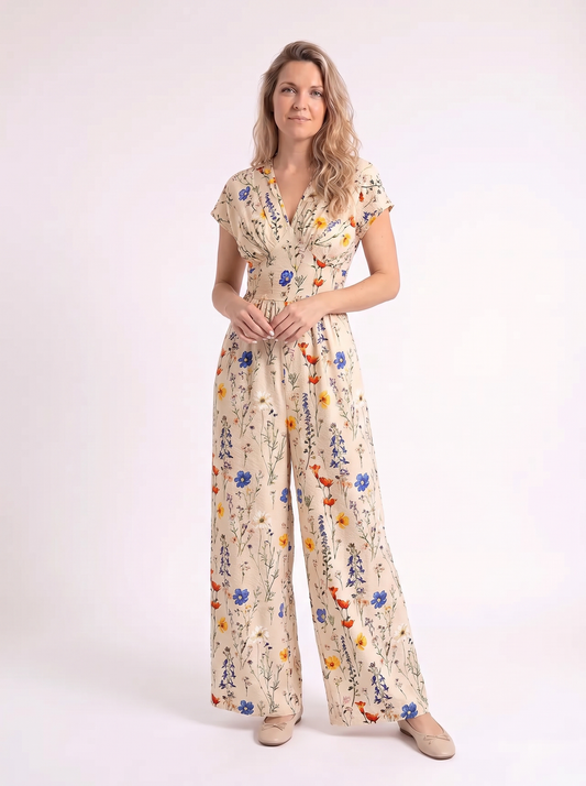 Sanne – Elegante Bloemen Jumpsuit