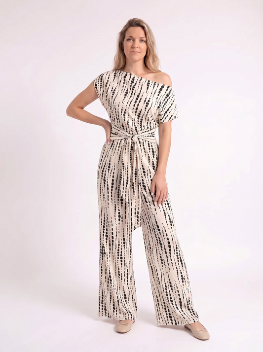 Nina – Luxe One-Shoulder Jumpsuit