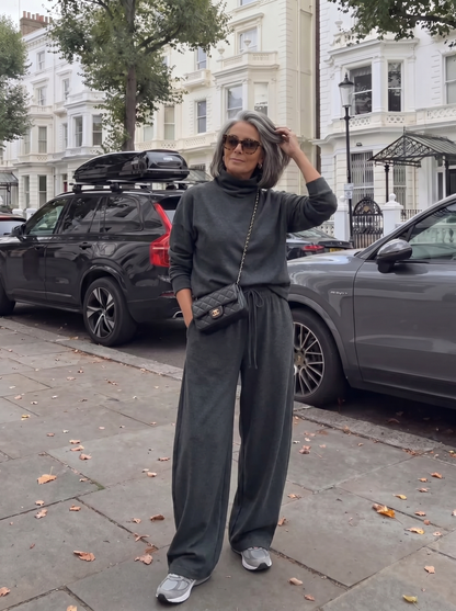 Fudon Gebreide Tweedelige Set: Comfort & Stijl