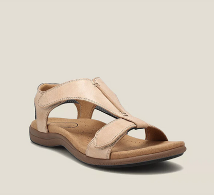 Finola Orthopedische Sandalen van verschillende kleuren naast elkaar. Productoverzicht.