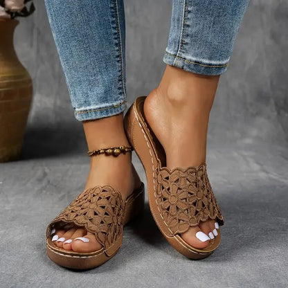 Delilah sandalen in zwarte kleur